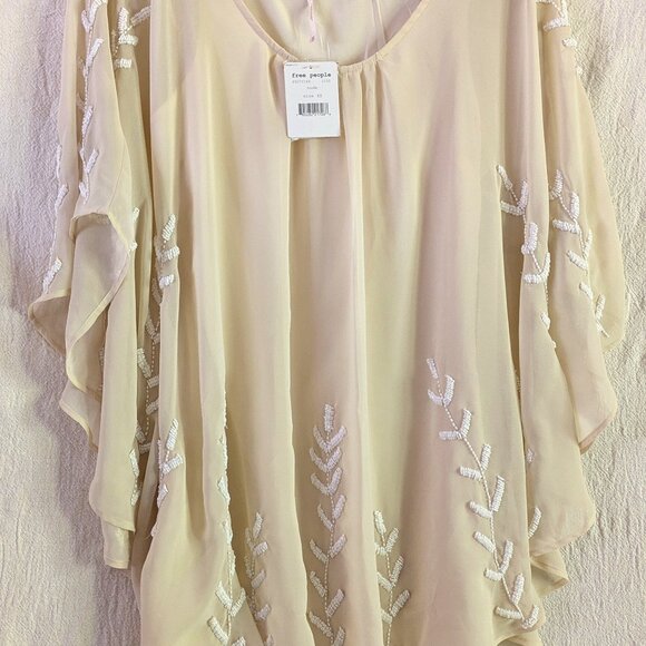 Free People Nude Beaded Dress XS - Picture 1 of 3